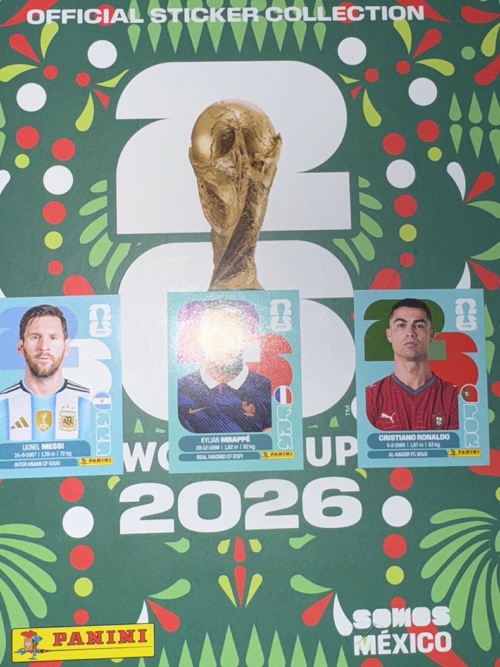 Panini World Cup 2026 Lionel Messi Kylian Mbappe Cristiano Ronaldo Lot NWT